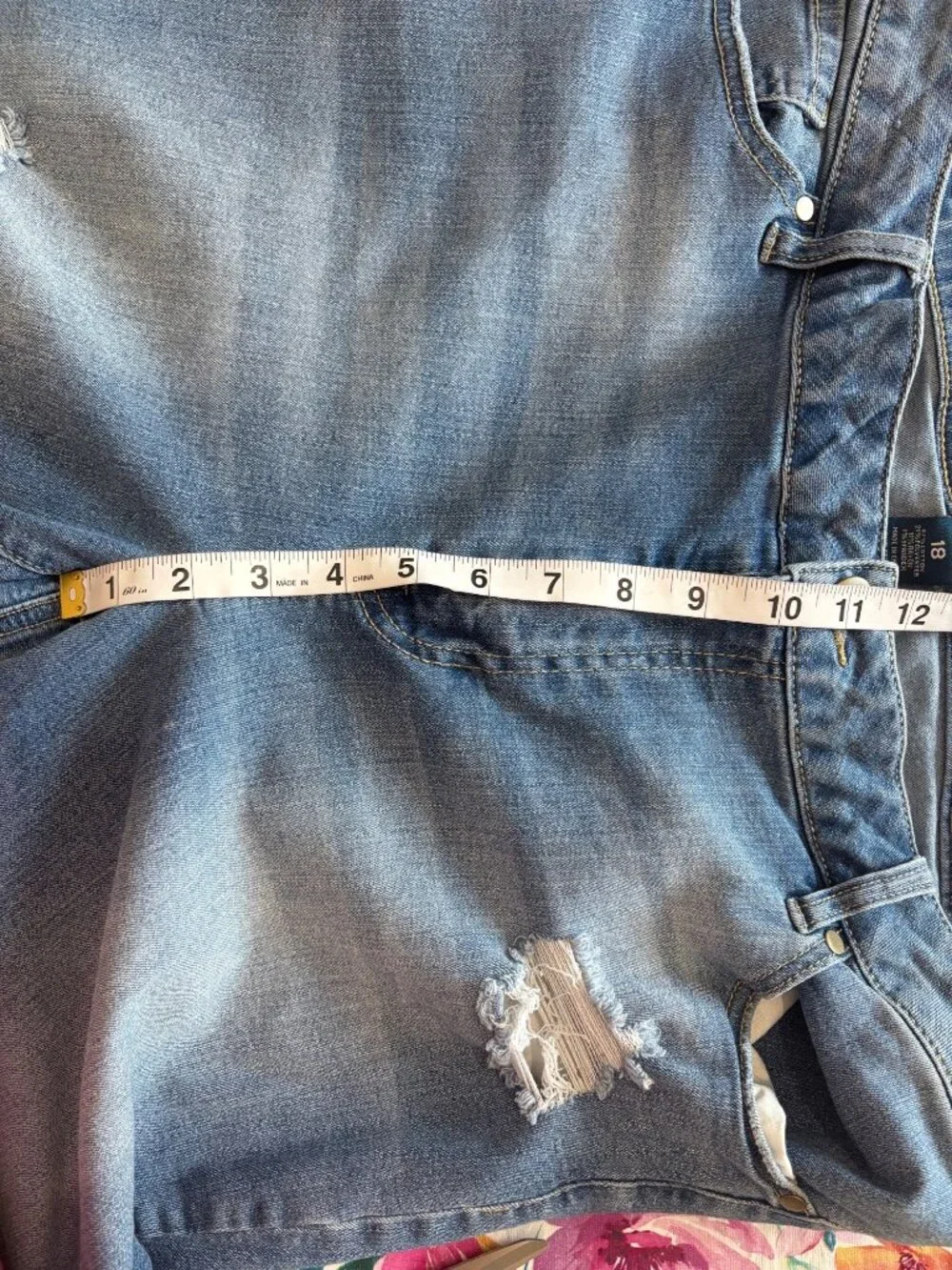 Indigo Fusion Plus Size 18 Indie Sleaze Distressed Skinny Jeans Y2K Streetwear